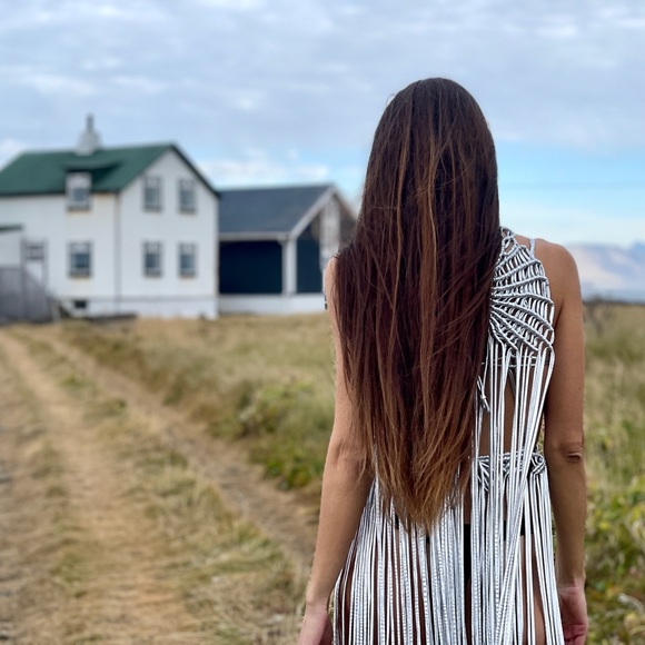 Handmade Macramé Rope Dress GoodVibeGoda Original Design - Picture 11 of 11